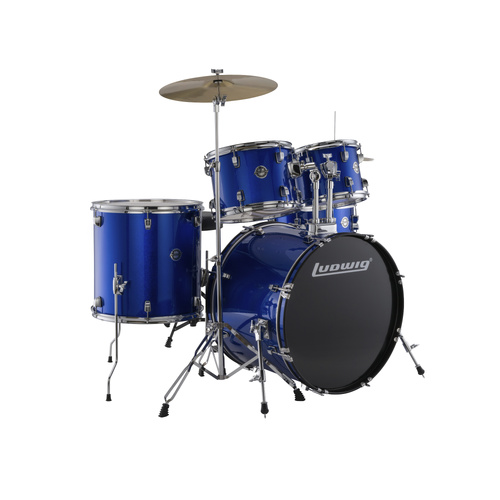 Ludwig Accent Drive 22" 5-pc Drum Outfit - Blue