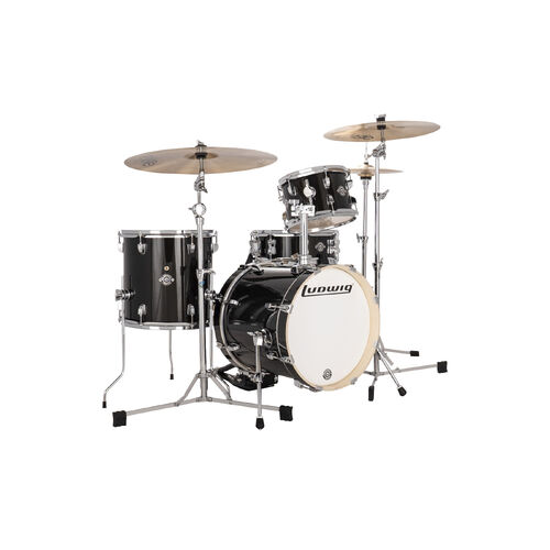 Ludwig Breakbeats Shell Pack - Black Sparkle
