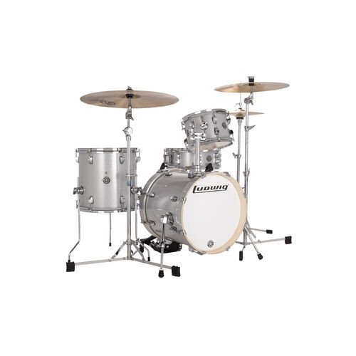 Ludwig Breakbeats Shell Pack - Silver Sparkle