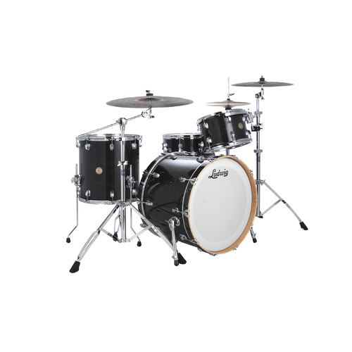 Ludwig Continental 22" 4Pc Shell Pack - Black Lacquer