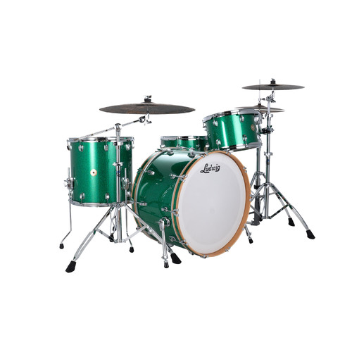 Ludwig Continental Pro Beat Plus Shell Pack - Green Sparkle