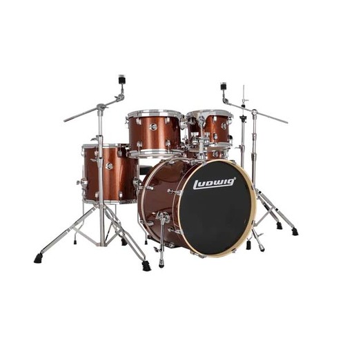 Ludwig Evolution 20" Drumkit w/Hardware & Throne - Copper