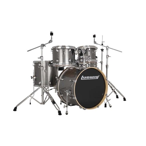 Ludwig Evolution 20" Drumkit w/Hardware & Throne - Platinum