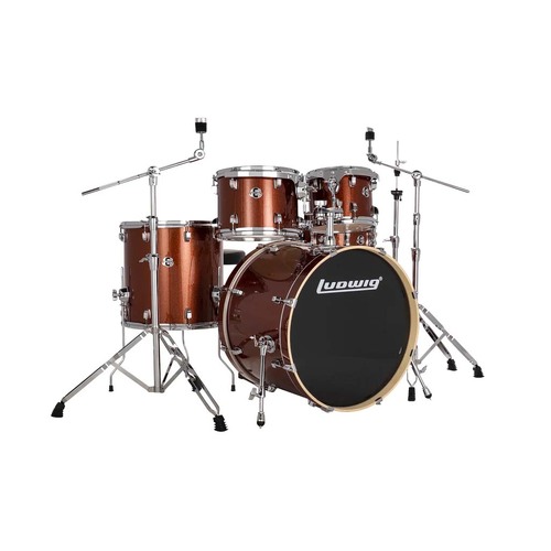 Ludwig Evolution 22" Drumkit w/Hardware & Throne - Copper