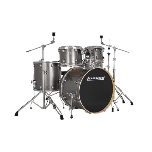 Ludwig Evolution 22" Drumkit w/Hardware & Throne - Platinum