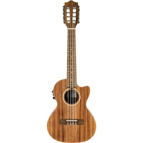 Lanikai Acacia Series 8-String Tenor AC/EL Ukulele in Natural Satin Finish