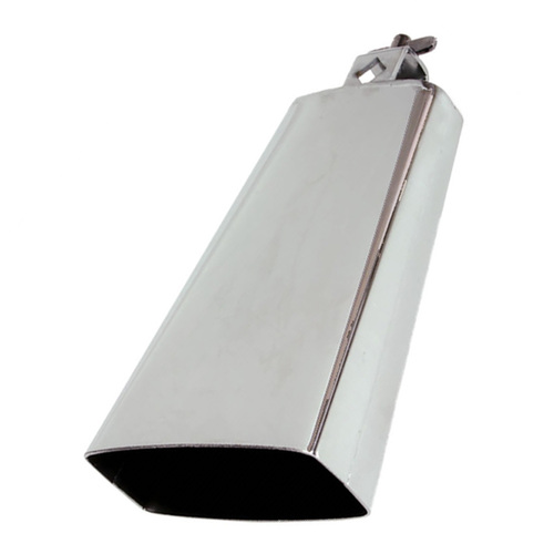 Percussion Plus 7.5" Cowbell with Mount in Chrome