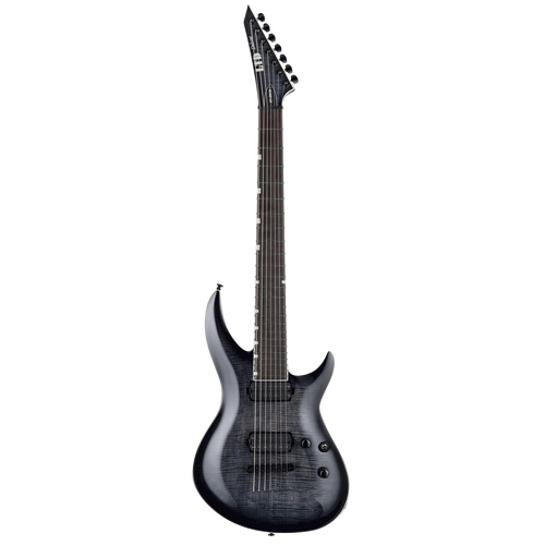 LTD H-3 1000 FM 7 STRING SEE THRU BLACK SUNBUR