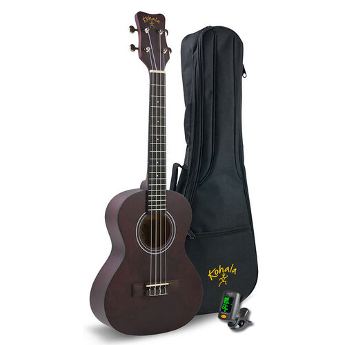 Kohala Concert Ukulele Player's Pack with Ukulele in Natural Satin Finish