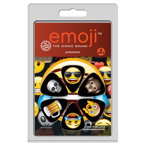Perris 6-Pack "Emoji Variety-1" Licensed Guitar Picks Pack
