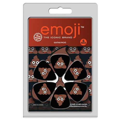 Perris 6-Pack "Emoji Poop" Licensed Guitar Picks Pack