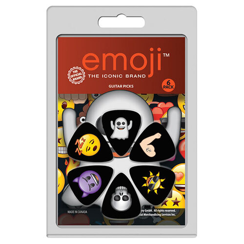 Perris 6-Pack "Emoji Variety-2" Licensed Guitar Picks Pack