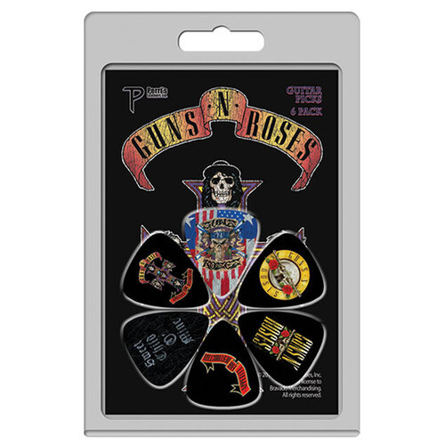 Perris 6-Pack Guns'N'Roses Licensed Guitar Picks Pack