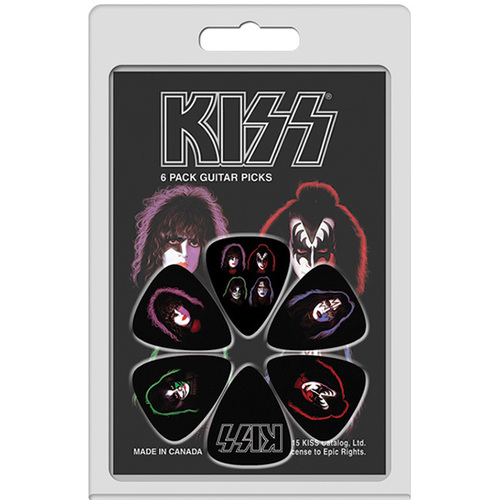 Perris 6-Pack "KISS" Licensed Guitar Picks Pack
