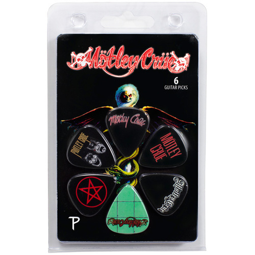 Perris 6-Pack Mötley Crüe Variety Licensed Guitar Picks Pack