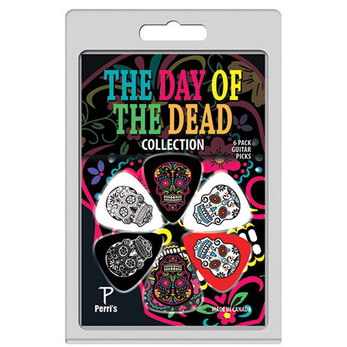 Perris 6-Pack "The Day of the Dead" Licensed Guitar Picks Pack