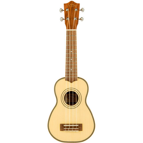 Lanikai Solid Spruce Top Series Soprano Ukulele in Natural Satin Finish