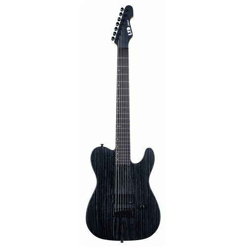 ESP LTD TE-1007 Baritone Black Blast Guitar