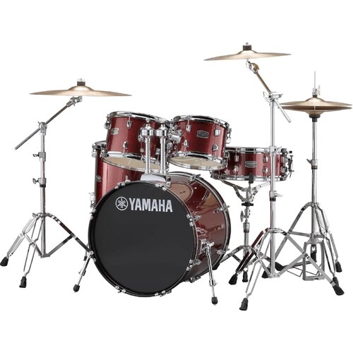 Yamaha Rydeen Fusion Drum Kit in Burgundy Glitter