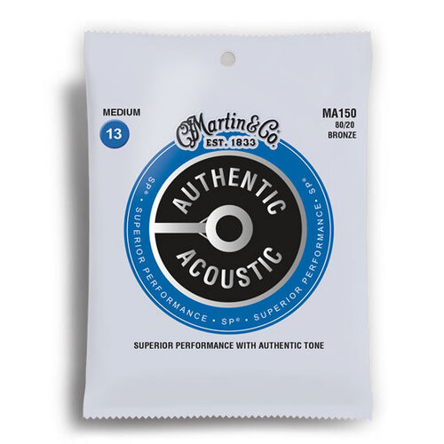 Martin Authentic Acoustic SP 80/20 Bronze Medium Guitar String Set (13-56)