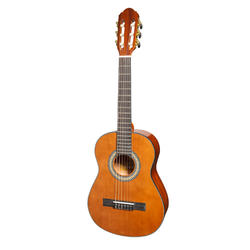 Martinez G-Series 1/2 Size Student Classical Guitar with Built in Tuner (Natural-Gloss)