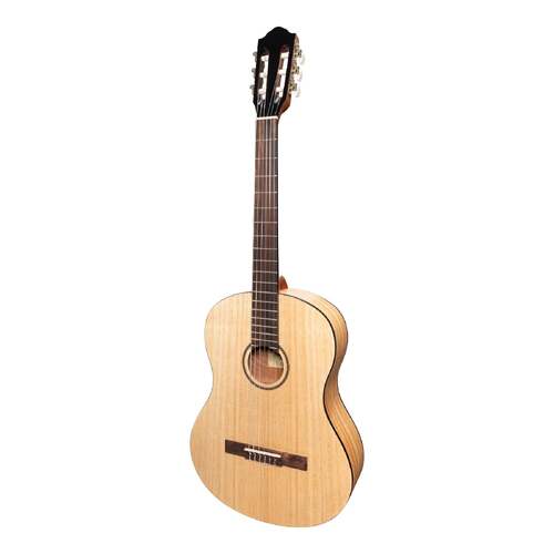 Martinez 'Slim Jim' Full Size Student Classical Guitar with Built in Tuner (Mindi-Wood)