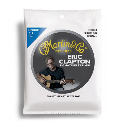 Martin Eric Clapton Strings 92/8 Phosphor Bronze Medium Guitar String Set (13-56)