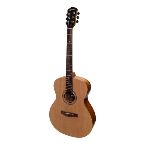 Martinez Acoustic-Electric Small Body Guitar with Built-In Tuner (Spruce/Koa)