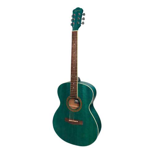 Martinez '41 Series' Folk Size Acoustic Guitar (Teal Green)