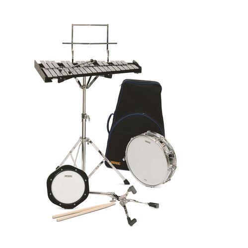 Majestic MK1432DP Percussion Kit (Glockenspiel, Snare Drum, Practice Pad) with Backpack Case (AK1432DP)