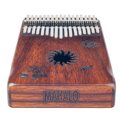 Mahalo Tropical Kalimba Natural Laser Engraved