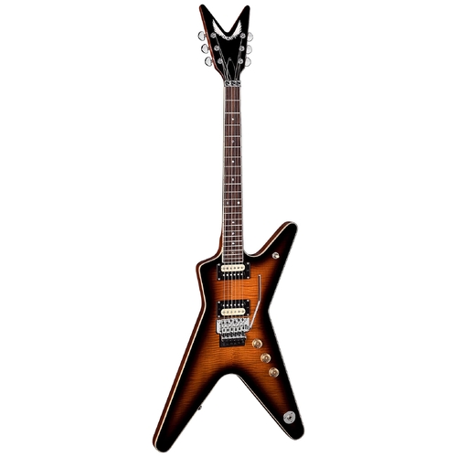Dean Classic Series ML 79 Floyd Flame Top Electric Guitar in Trans Brazilia