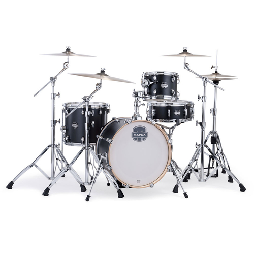 Mapex MM486SKD Mars Maple Series 4-Pce Drum Kit in Matte Black