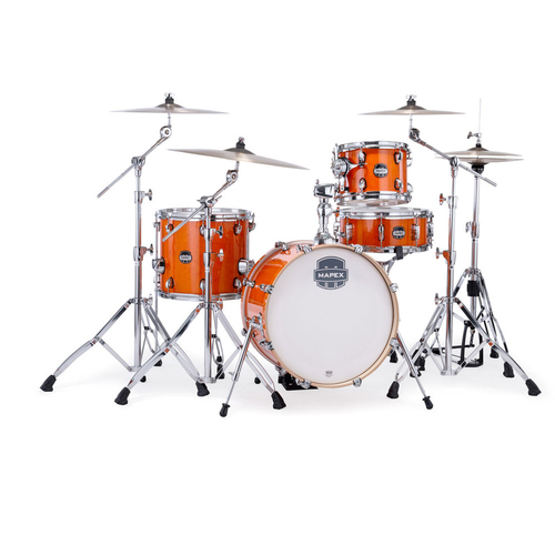 Mapex MM486SOG Mars Maple Series 4-Pce Drum Kit in Glossy Amber