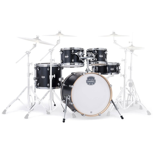Mapex MM504SFKD Mars Maple Series 5-Pce Drum Kit in Matte Black