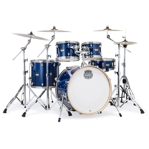 Mapex MM529SFOD Mars Maple Series 5-Pce Drum Kit in Midnight Blue