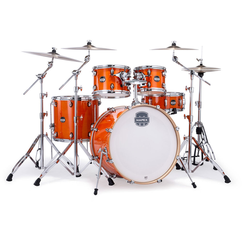 Mapex MM529SFOG Mars Maple Series 5-Pce Drum Kit in Glossy Amber