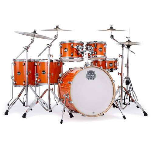 Mapex MM628SFUOG Mars Maple Series 6-Pce Drum Kit in Glossy Amber