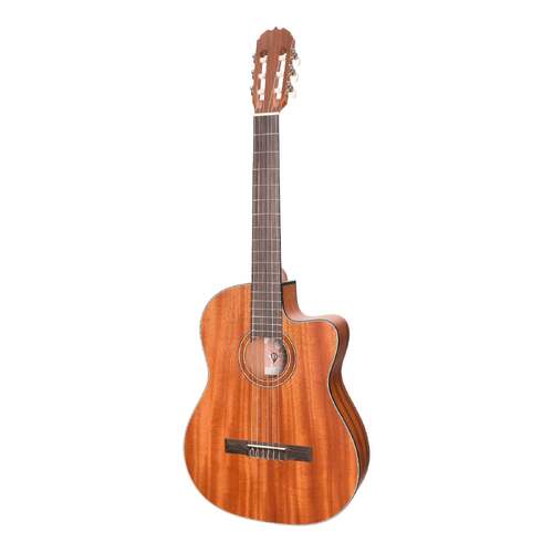 Martinez 'Natural Series' Mahogany Top AC/EL Classical Cutaway Guitar (Open Pore)