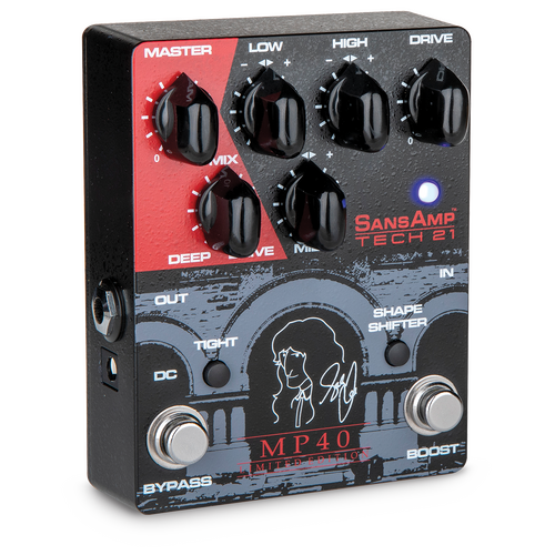 TECH 21 Sansamp MP40 Limited Edition Geddy Lee Signature 40th Anniversary 'Moving Pictures' Pedal