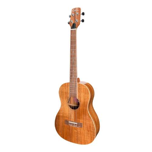 Martinez 'Southern Belle 8 Series' Koa Solid Top Electric Baritone Ukulele with Hard Case (Natural Gloss)