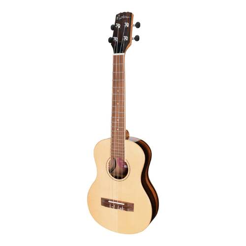 Martinez 'Southern Belle 7 Series' Spruce Solid Top Electric Tenor Ukulele with Hard Case (Natural Gloss)