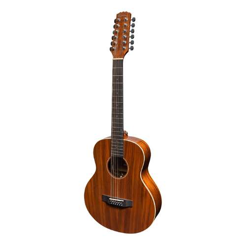 Martinez 'Southern Star Series' Koa Solid Top 12-String Acoustic-Electric TS-Mini Guitar (Natural Gloss)