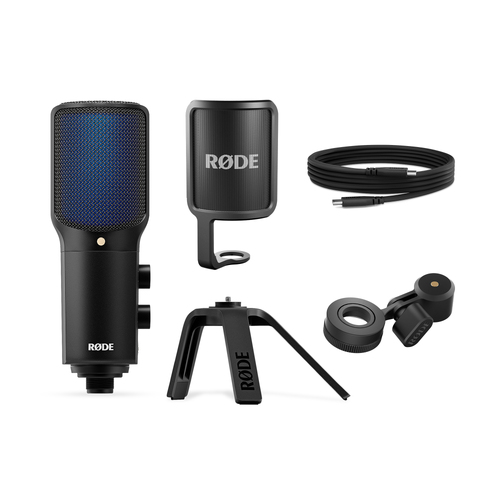 Rode NtUSB+ USB Condenser Microphone featuring an Ultra Low Noise, High Gain Revolution Preamp