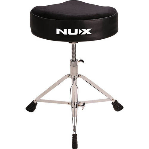 NU-X Double Braced Motostyle Drum Throne in Black
