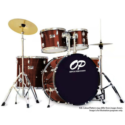 Opus Percussion 5-Piece Rock Drum Kit in Wine Red