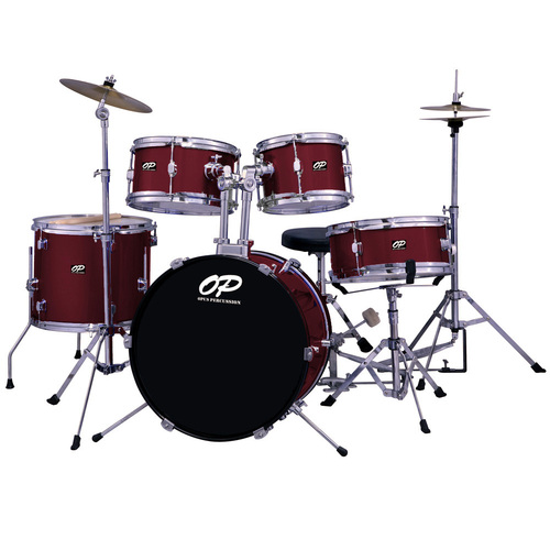 Opus Percussion 5-Piece Junior Drum Kit in Wine Red