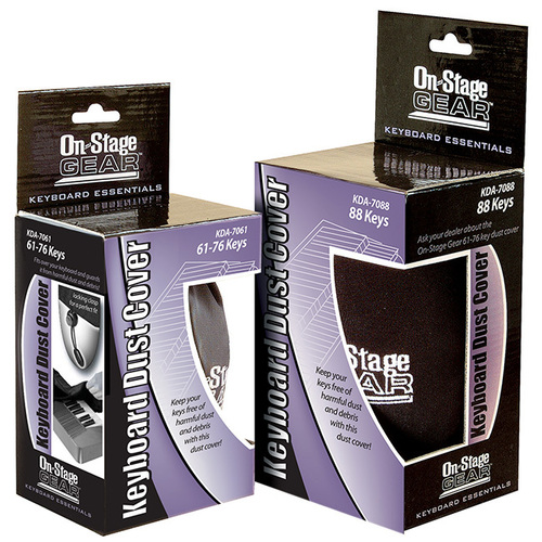 On Stage 88 Key Keyboard Dust Cover in Black