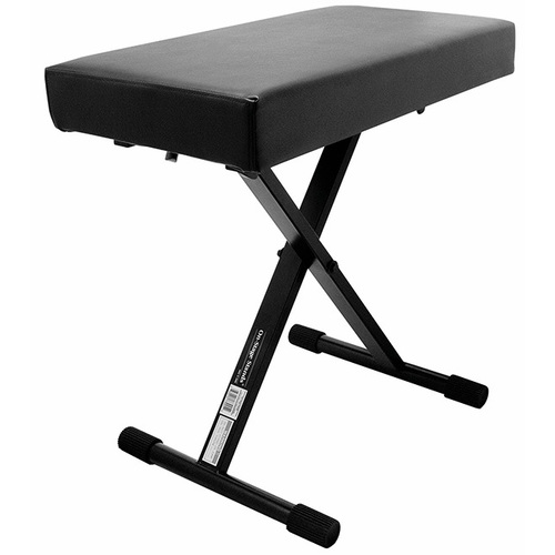 On Stage Deluxe Folding Keyboard Bench with 25" Extra Thick Padding
