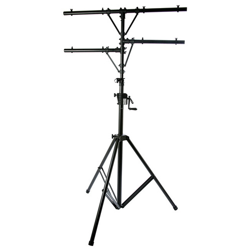 On Stage Lighting Stand with Power Crank-Up System
